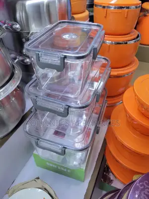 Tight Klear Storage Containers 3pics Aset