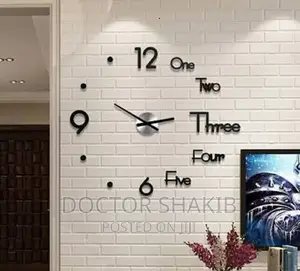 Photo - 3D Modern Frameless Large Wall Clock