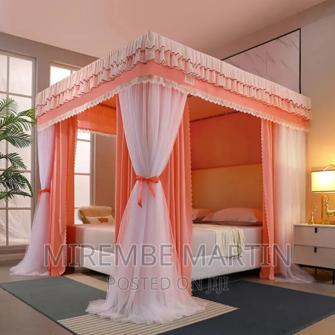 6*6 Bed Canopy Luxurious Palace Mosquito Net- Multicolor
