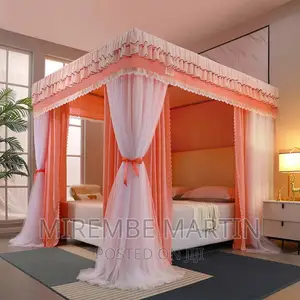 Photo - 6*6 Bed Canopy Luxurious Palace Mosquito Net- Multicolor