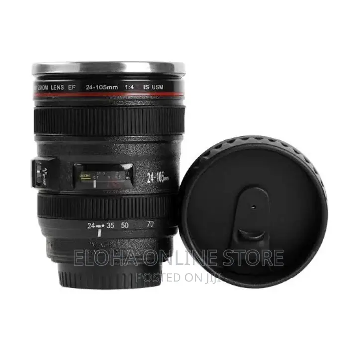 Stainless Steel Camera Lens Mugs