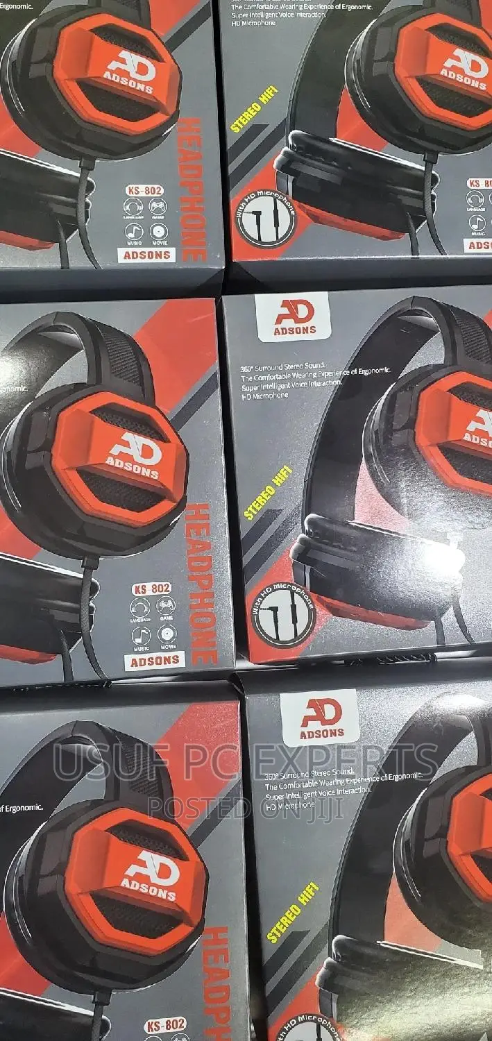Adsons Wired Bass Headphones With Microphone