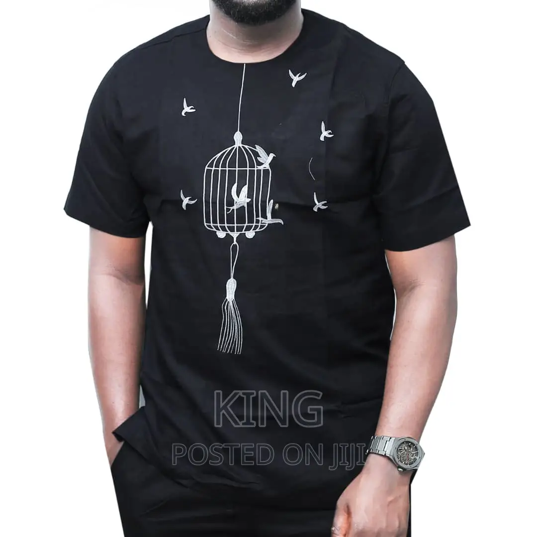 Kaftan Design. African Wear Shirt. Short Sleeve