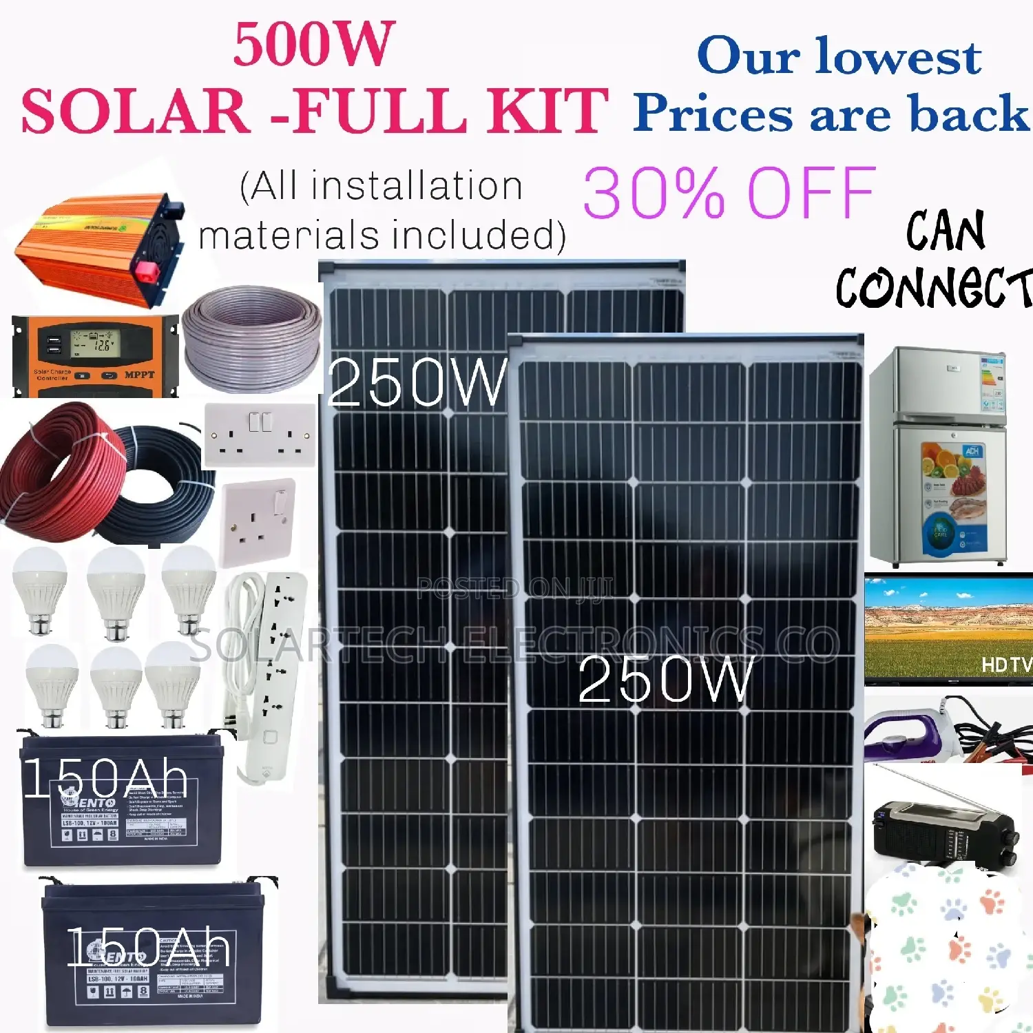 500w Solar System Full Kit