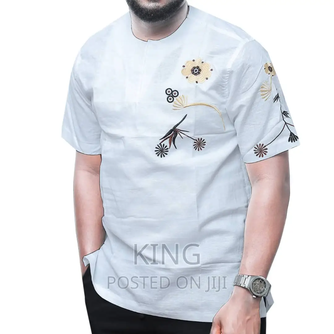 Kitengi Shirt. White Shirtsleeves.