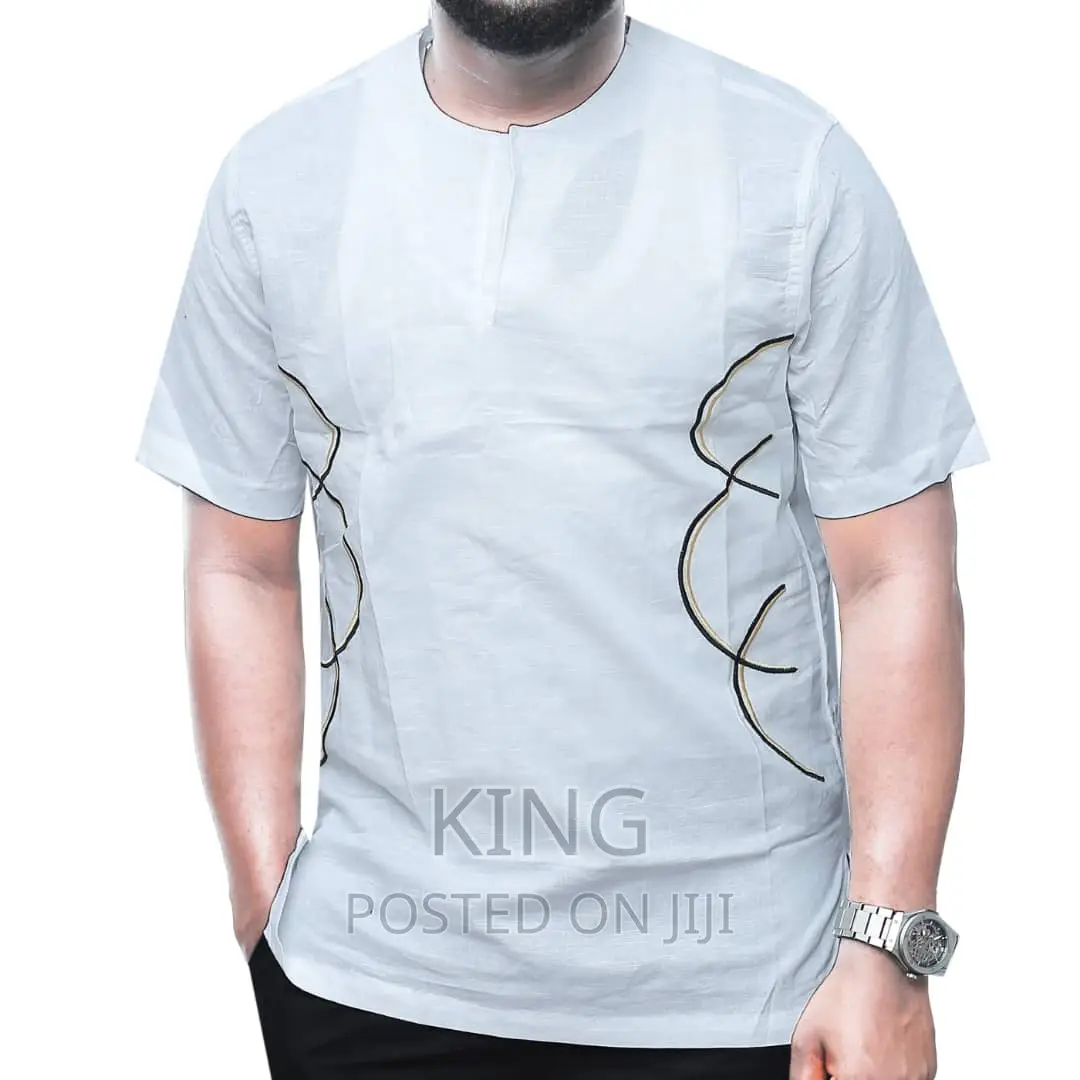 Kitengi Shirt. White Shirtsleeves.