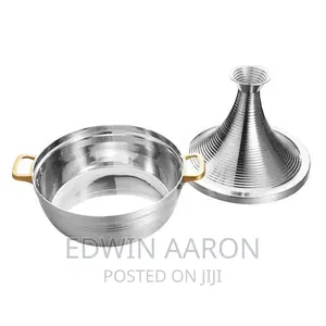 Silver Morrocan Tagine Cooking Pot