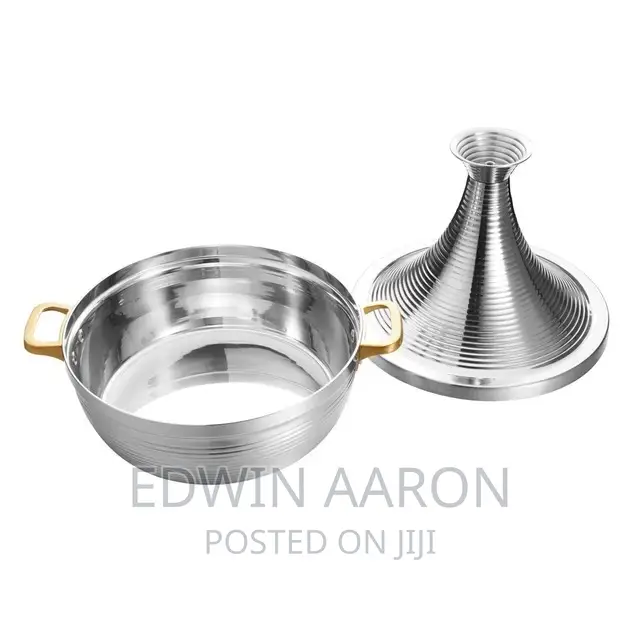 Silver Morrocan Tagine Cooking Pot