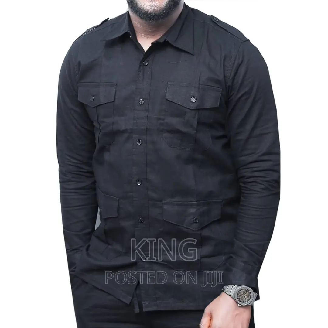 Kitengi Shirt. Double Pocket Design