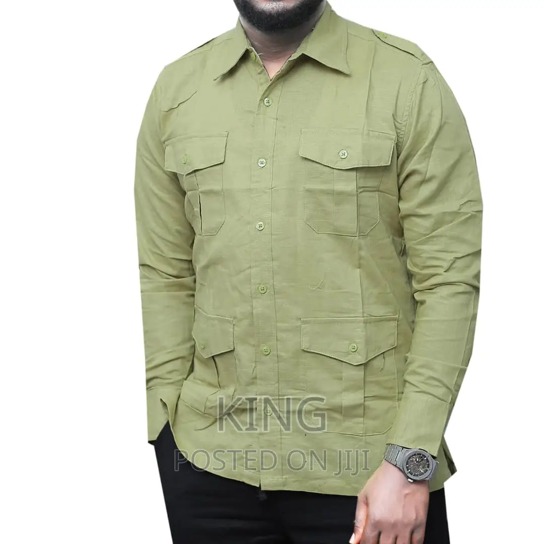 Kitengi Shirt. Double Pocket Design