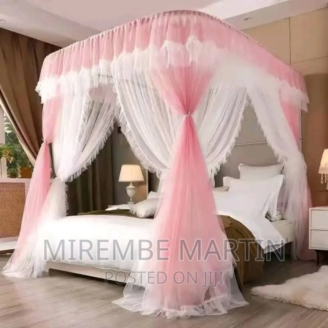 Two Stand Rail Mosquito Net Double Color