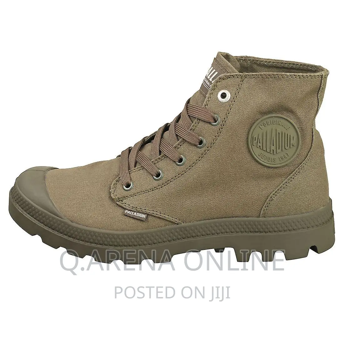 Palladium Mono Chrome Mens Casual Boots in Olive Night