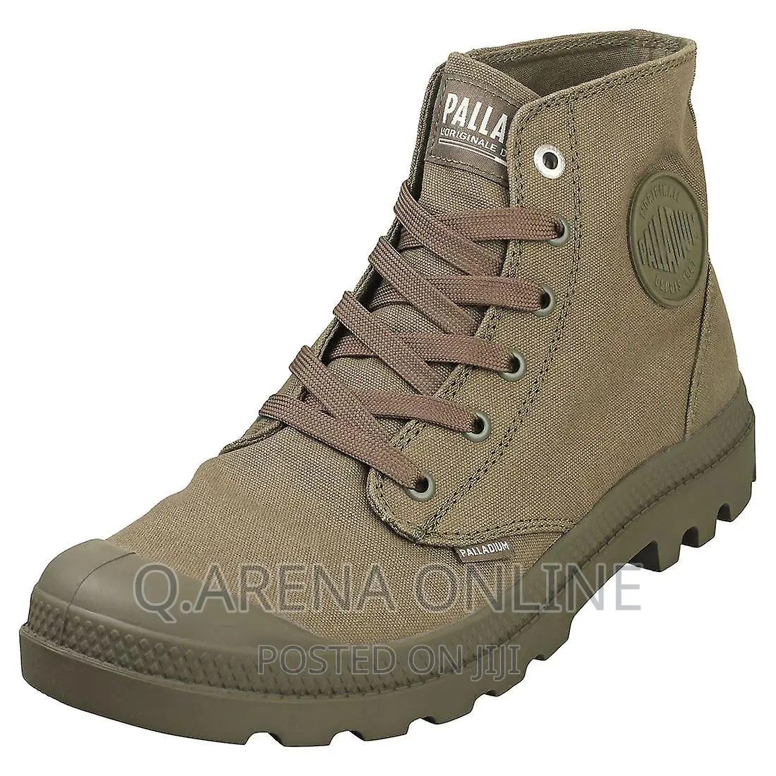 Palladium Mono Chrome Mens Casual Boots in Olive Night