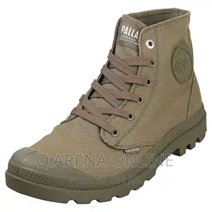 Palladium Mono Chrome Mens Casual Boots in Olive Night