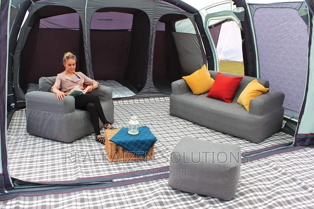 UK OUTDOOR REVOLUTION Campeze Inflatable Grey Arm Chair