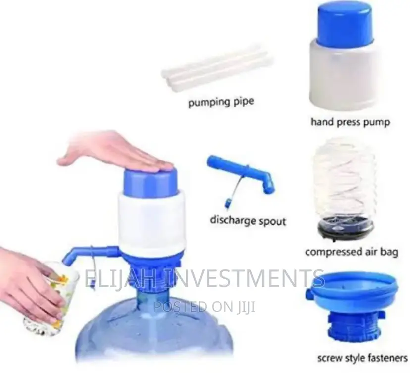 Manual Water Bottle Hand Press Type Water Pressure Pump