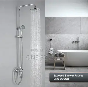 Exposed Shower Mixer Rainfall Shower Head