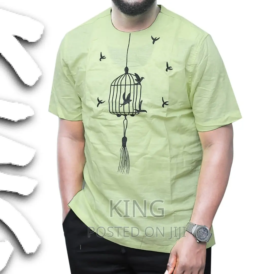 Kaftan Shirt. Light Green