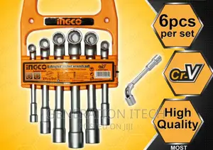 Ingco 6 PCS/Set L-Angled Socket Wrench Set