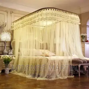 Two Stand Rail Mosquito Net – Cream