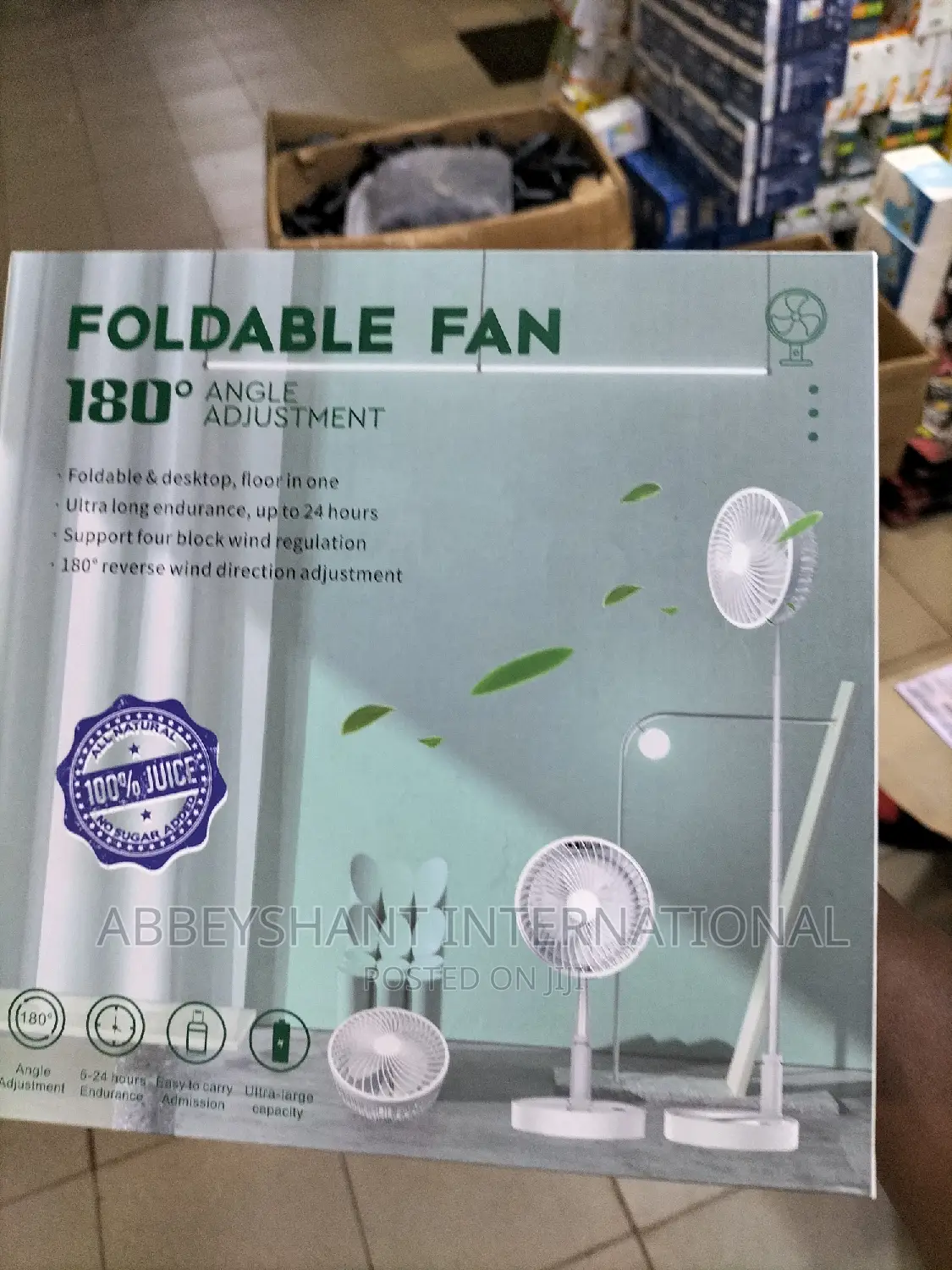 Stand Fan Foldable Stand Fan Rechargeable Fan
