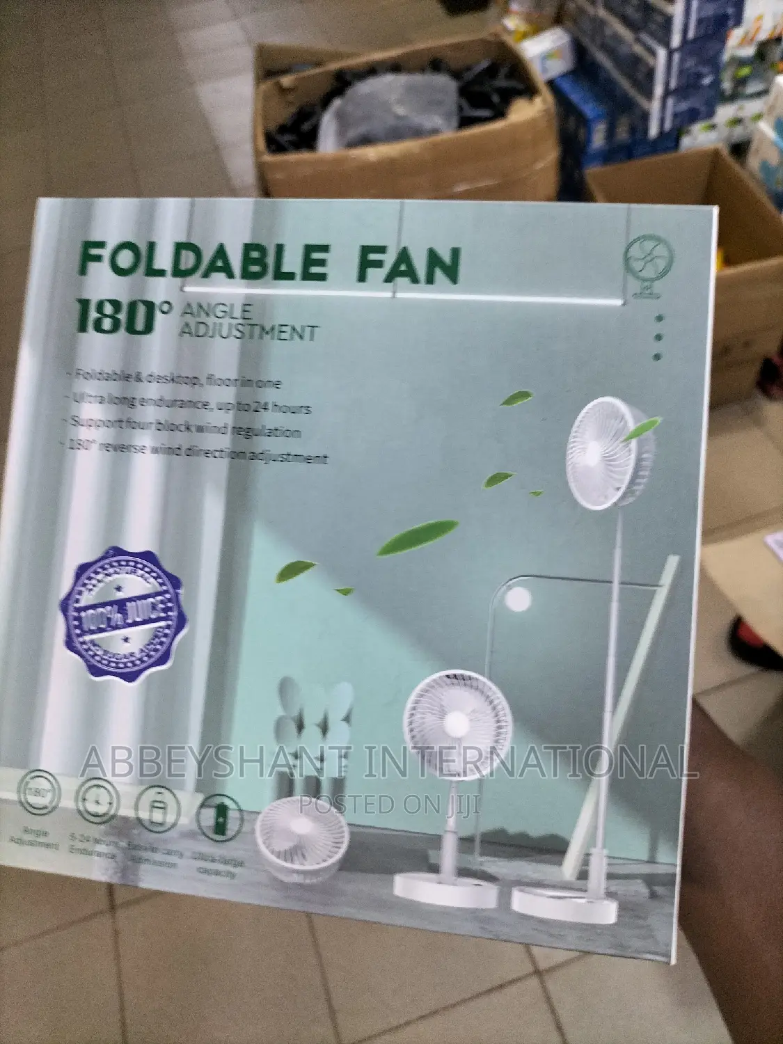 Stand Fan Foldable Stand Fan Rechargeable Fan