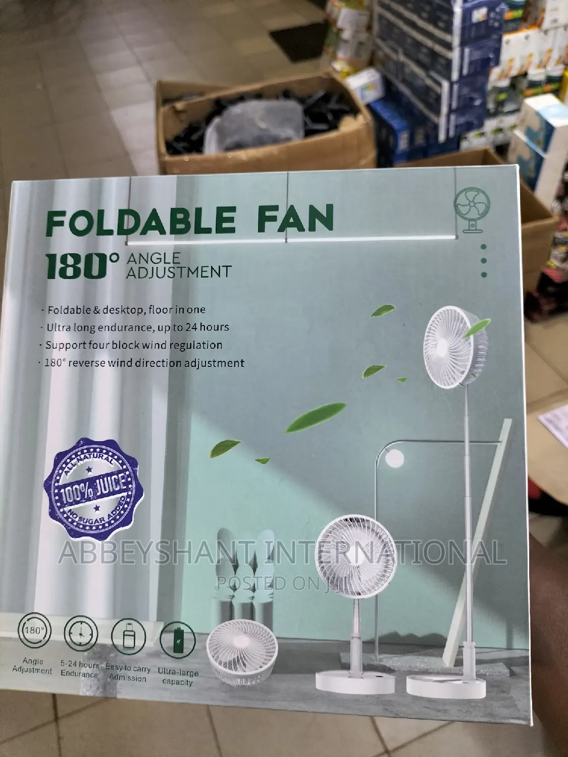 Stand Fan Foldable Stand Fan Rechargeable Fan