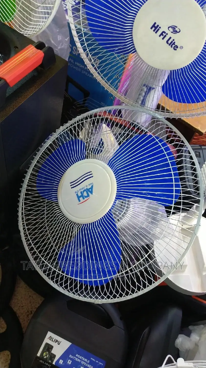 ADH Wall Fan, 16inch- BLUE WHITE