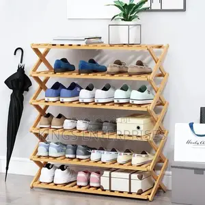 Photo - Wooden Shoe Rack