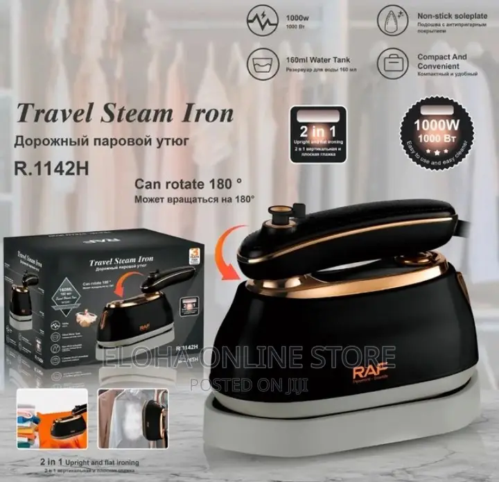 RAF 2 in 1 Travel Steam Iron