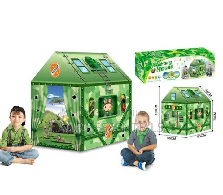 Kids Military Play Tent House