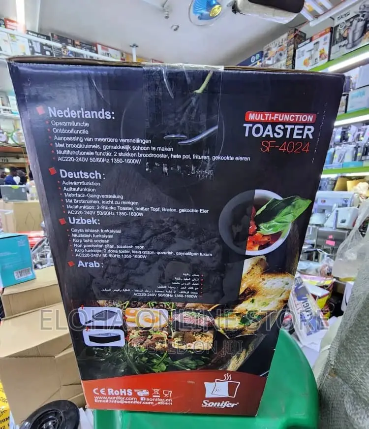 Sonifer 2in1 Breakfast Maker With Breadtoaster$Cooking Pot