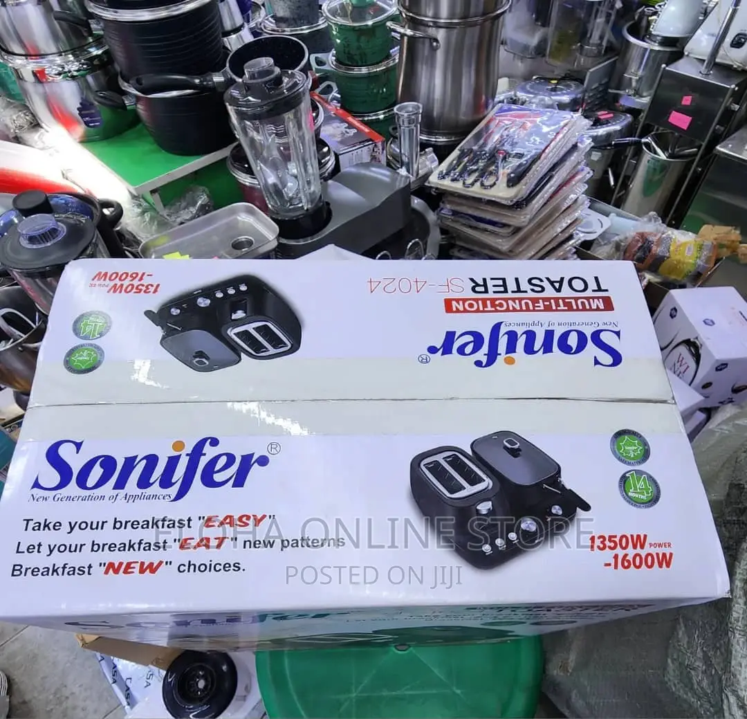 Sonifer 2in1 Breakfast Maker With Breadtoaster$Cooking Pot
