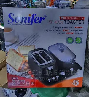 Sonifer 2in1 Breakfast Maker With Breadtoaster$Cooking Pot