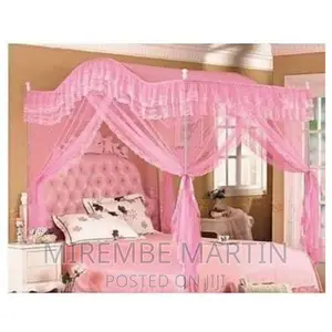 5*6 Luxurious Curved Mosquito Net-Pink