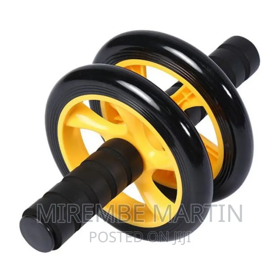 Ab Roller, Exercise Double Wheel With a Free Kneemat-