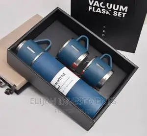 Double Wall Stainless Steel Vacuum Insulated Flask With Cups