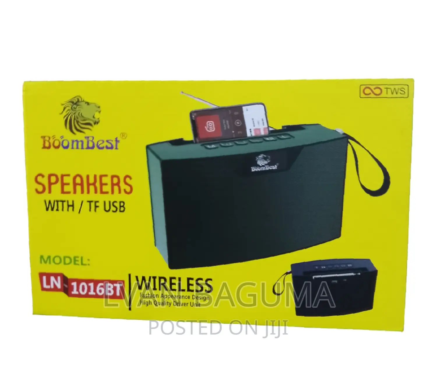 Boom Best Portable Wireless Speaker - Bluetooth, LN 1016BT