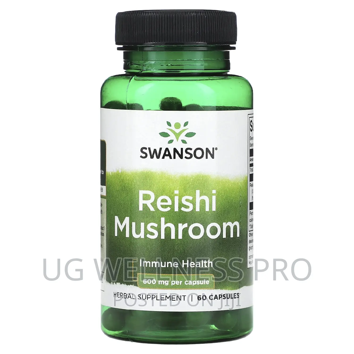 Swanson, Reishi Mushroom, 600 Mg, 60 Caps