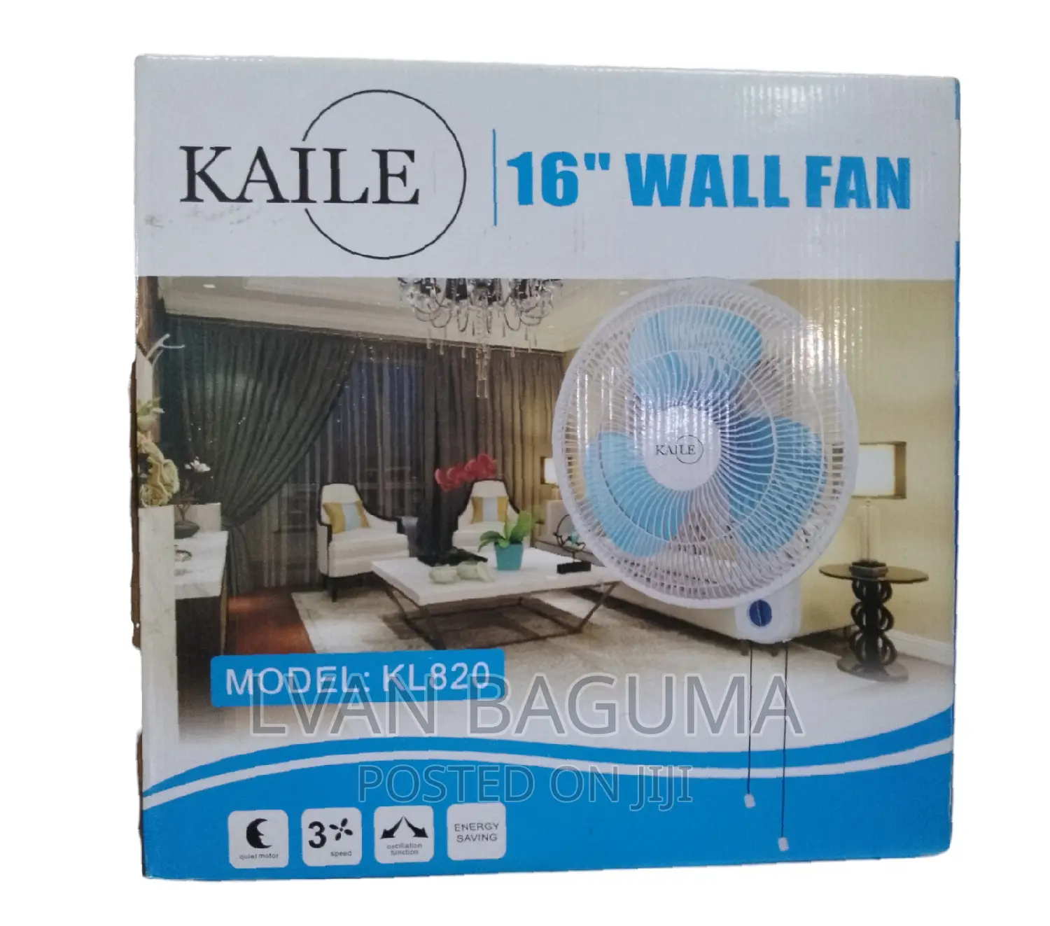 KAILE Wall Fan ( 16 Inches) - Energy Savings
