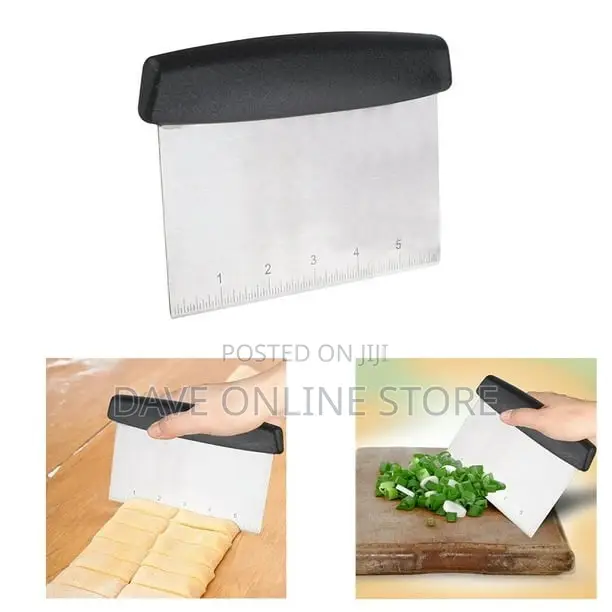Multi-Purpose Bench Scraper, Pizza Dough Scraper,