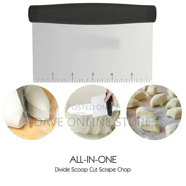 Pizza Dough Scraper, Stainless Steel Chopper,