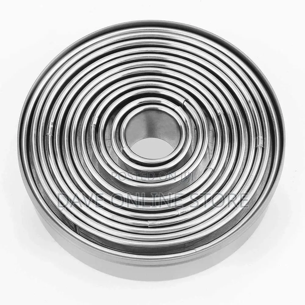 12 Pieces Round Cookie Biscuit Cutter Set