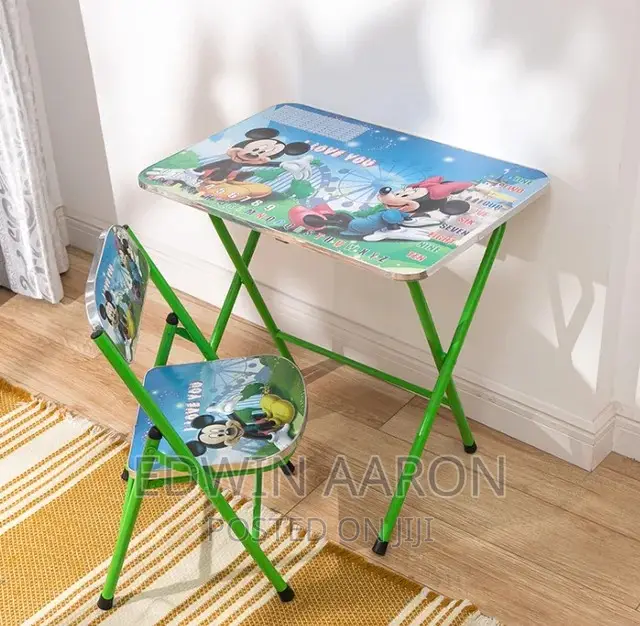Foldable Reading Table With Chair for Kids