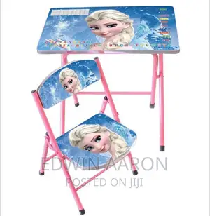 Foldable Reading Table With Chair for Kids