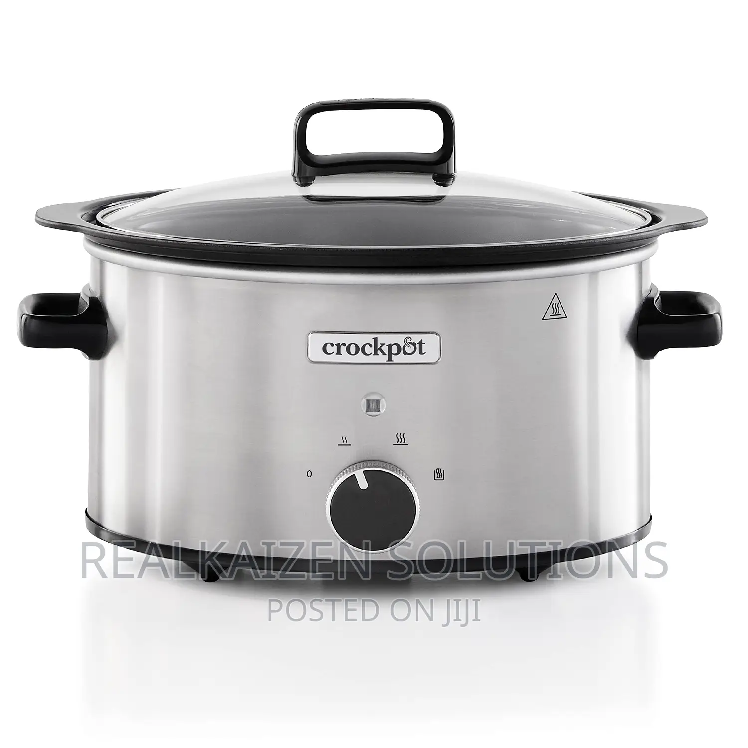 UK CROCKPOT 3.5L Stainless Steel Sizzle Stew Slow Cooker