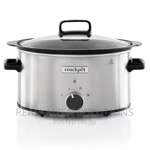 UK CROCKPOT 3.5L Stainless Steel Sizzle Stew Slow Cooker