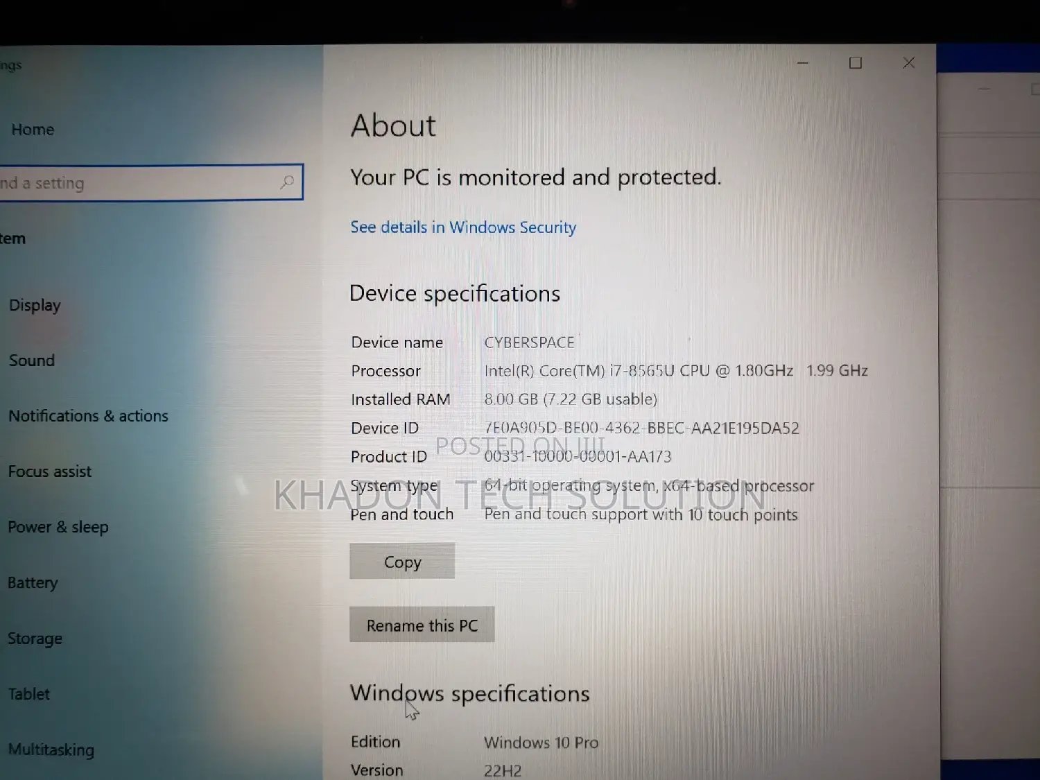 Laptop Lenovo ThinkPad X390 Yoga 8GB Intel Core I7 SSD 256GB