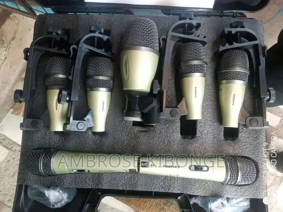 SAMSON AUDIO 7pieces Drum Kit Dynamic Drum Microphone System
