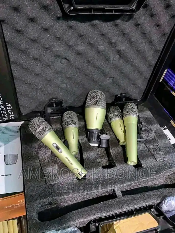 SAMSON AUDIO 7 Kit Dynamic Wired Drum Microphone System Pack